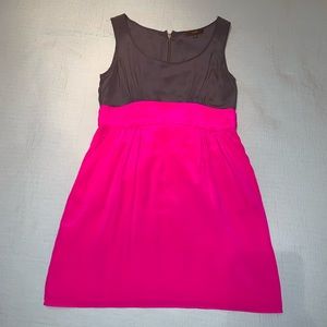 Single 100% silk two-tone dress